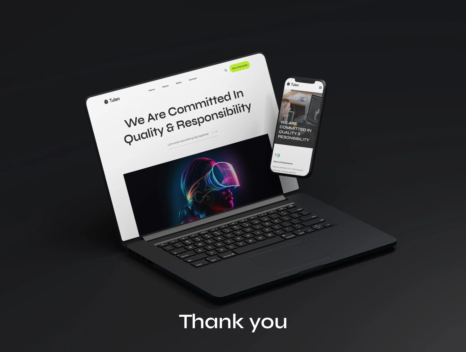Tulen - Creative Design Agency UI Kit 6