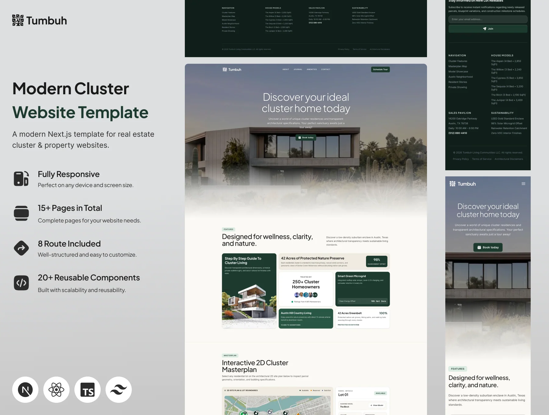 Tumbuh · Luxury Real Estate Website Template