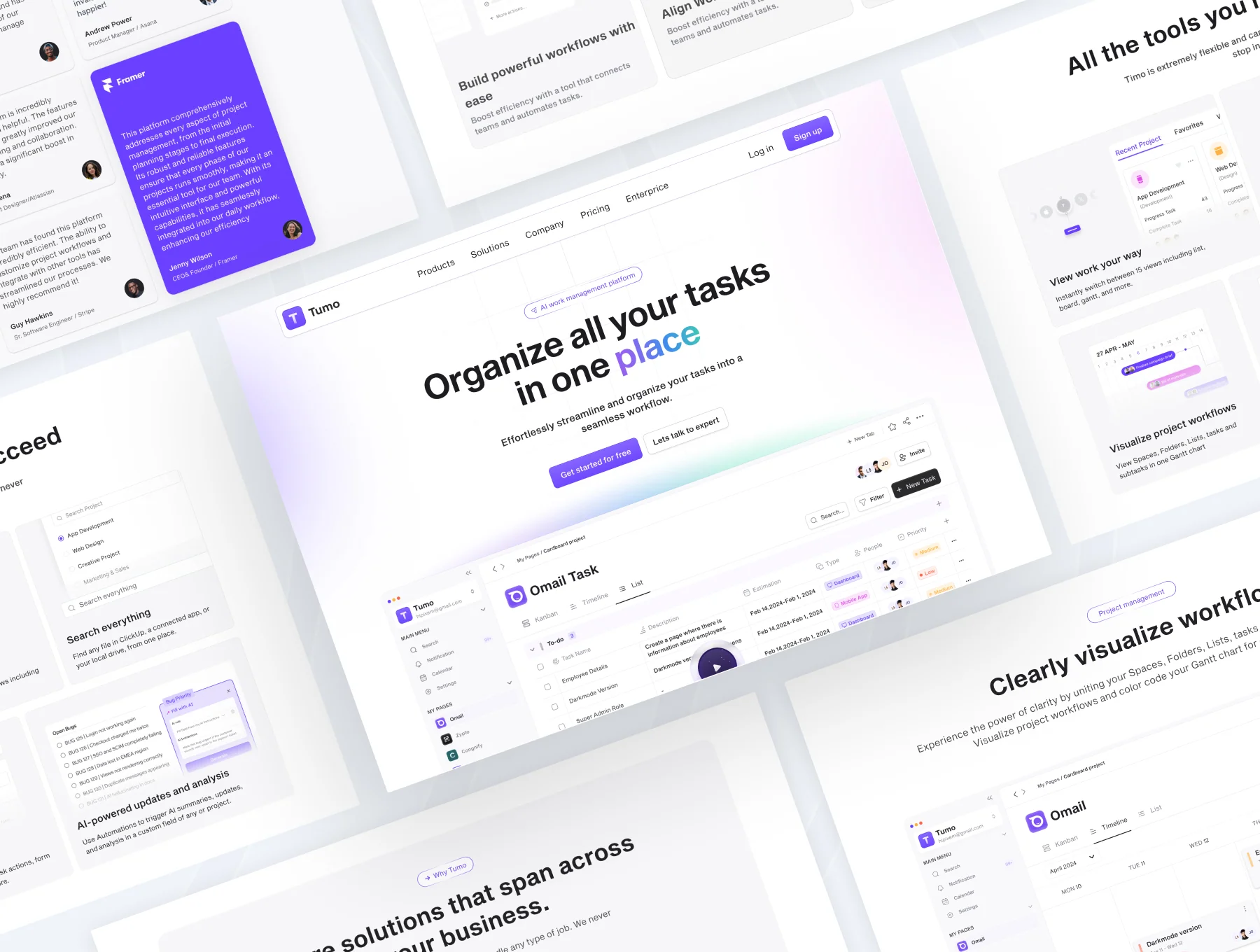 Tumo - Productivity SaaS Web Template UI Kit 2