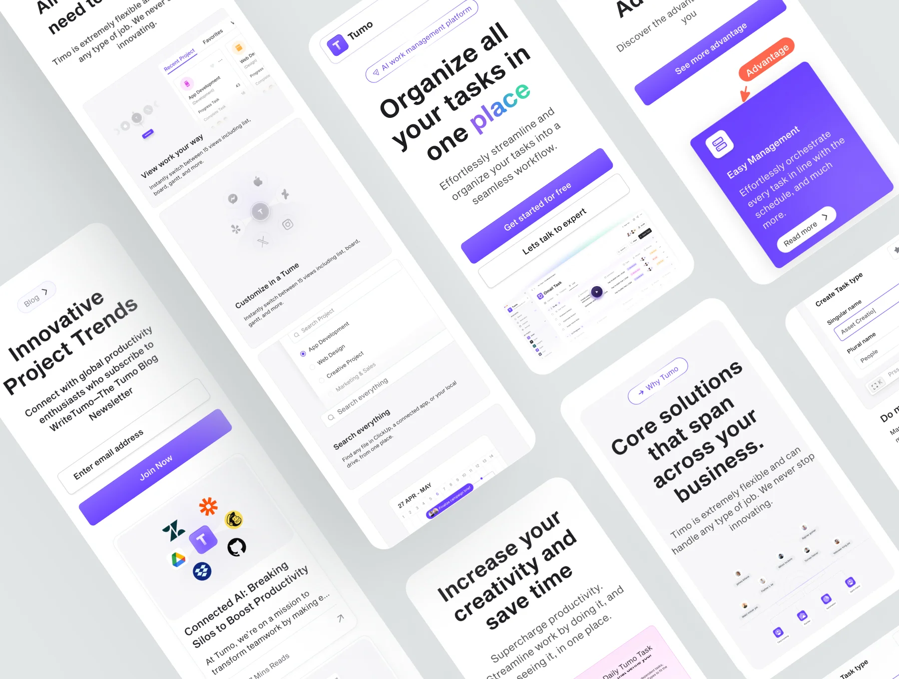 Tumo - Productivity SaaS Web Template UI Kit 3