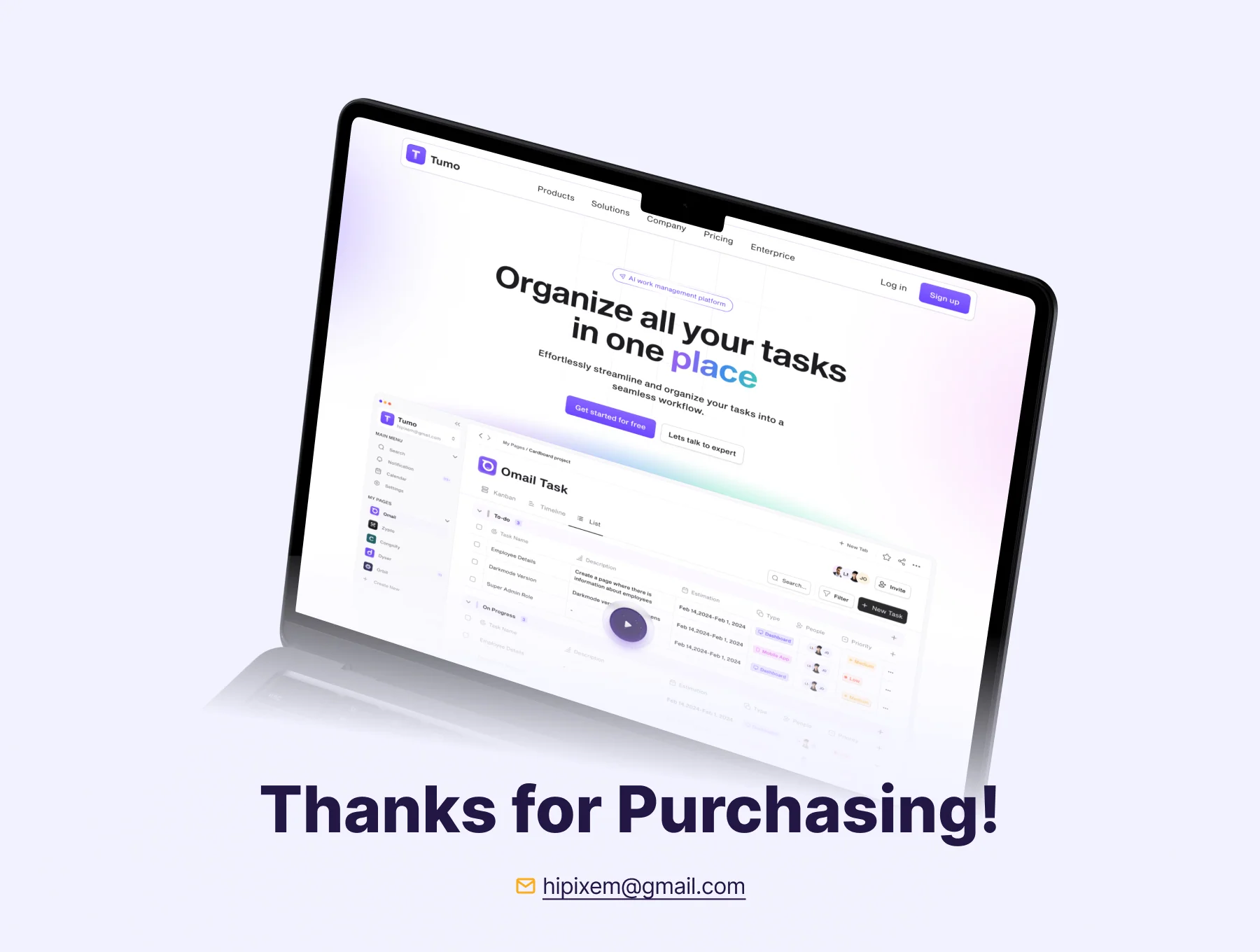 Tumo - Productivity SaaS Web Template UI Kit 8