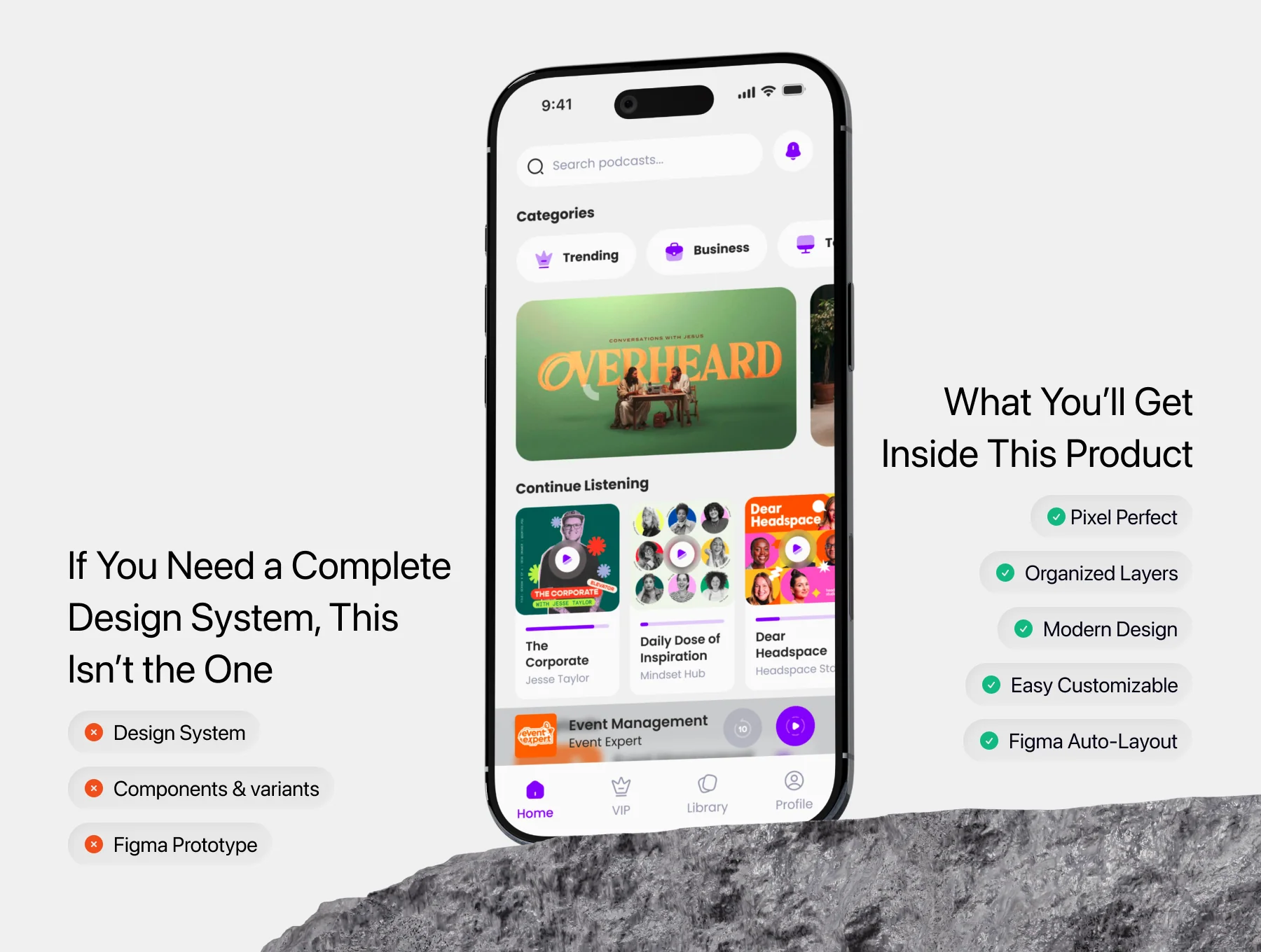 Tunely - Podcast Player Mobile App 2