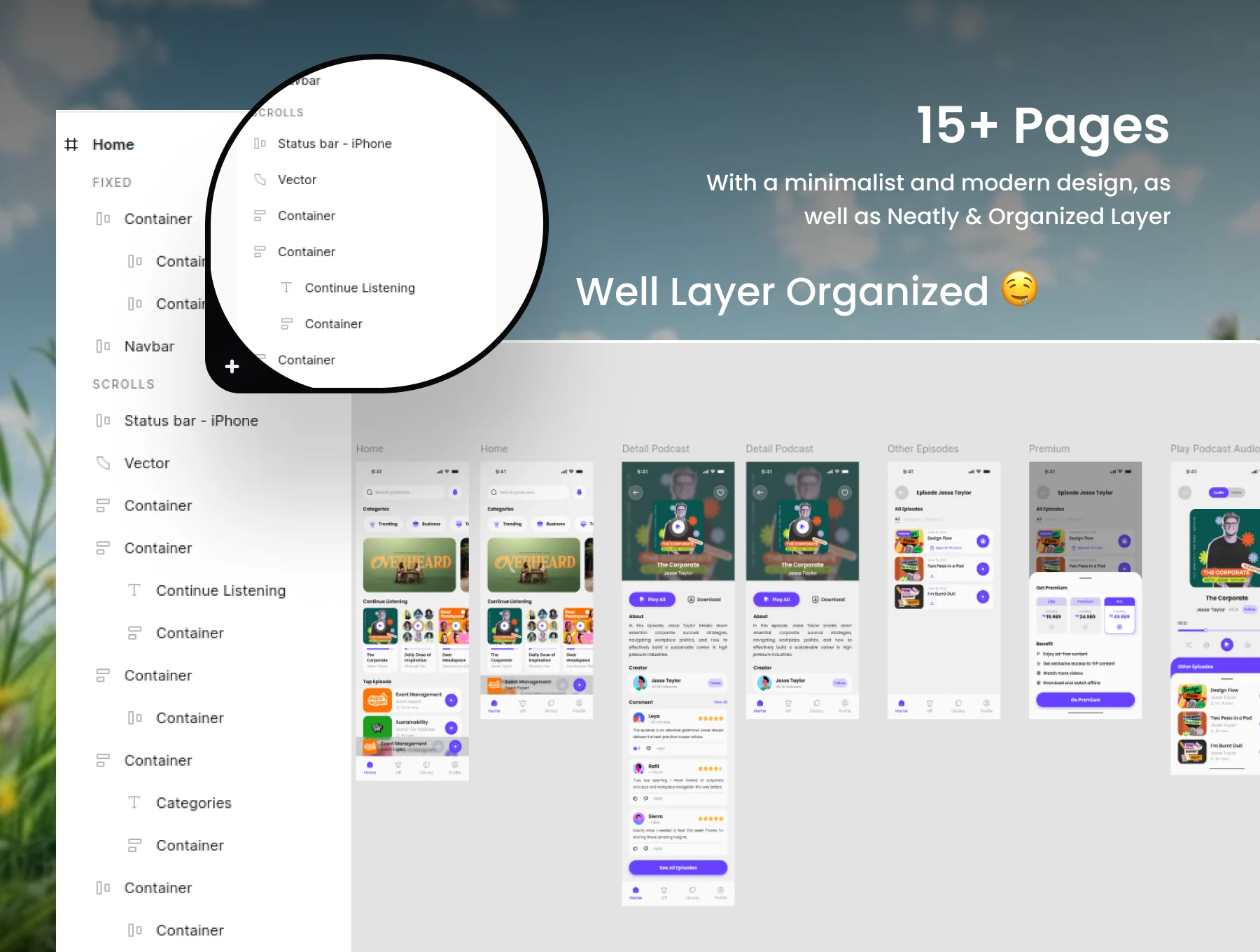 Tunely - Podcast Player Mobile App 4