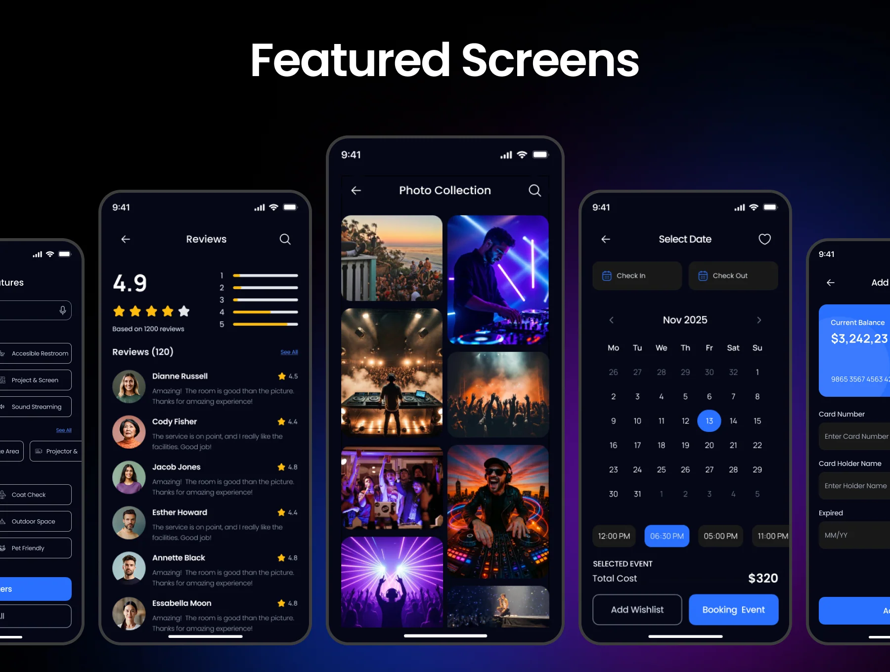 Tuneup AI Assistant Event Booking Mobile App UI Kit 6