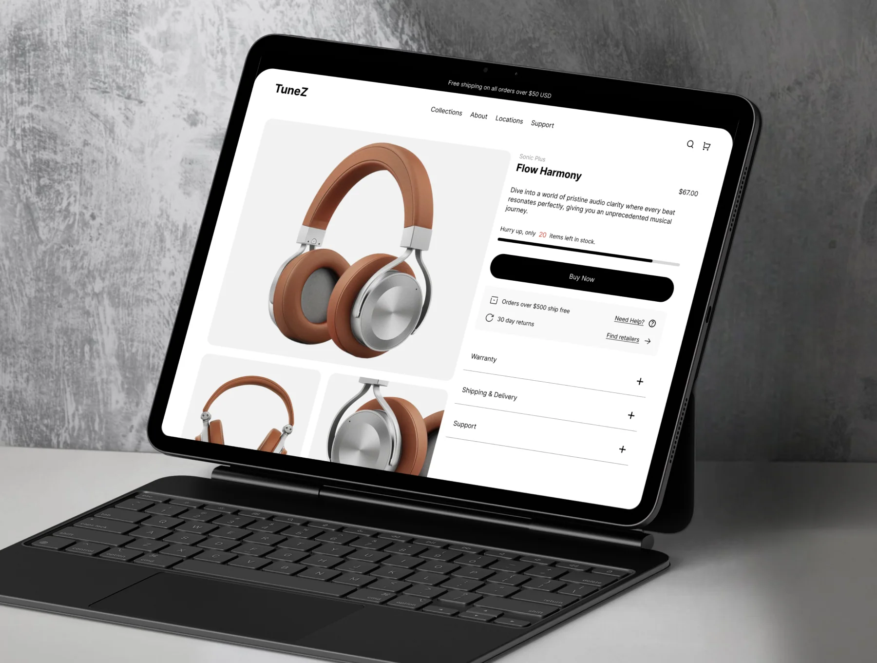 Tunez - Ecommerce Framer Template 2