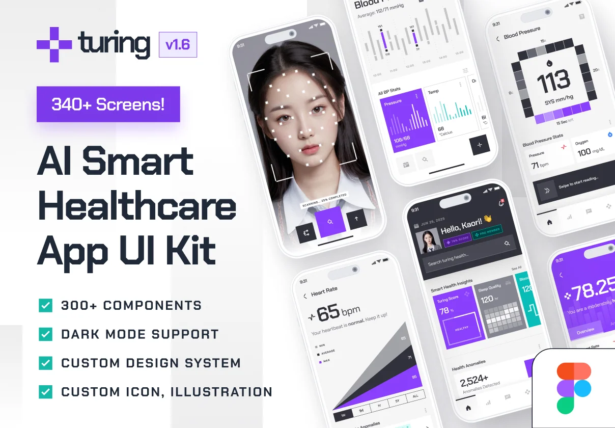 turing UI Kit: AI Smart Healthcare App