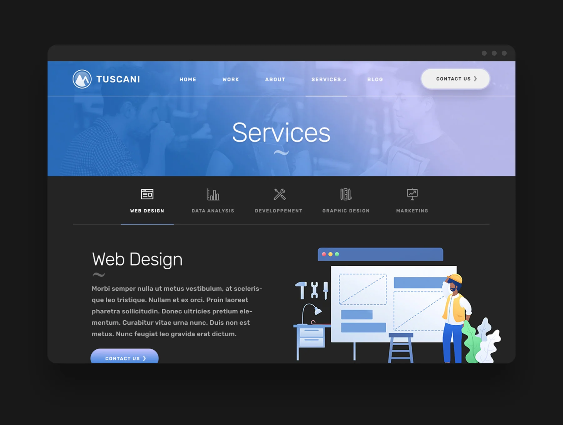 Tuscany - Portfolio Website Template 6