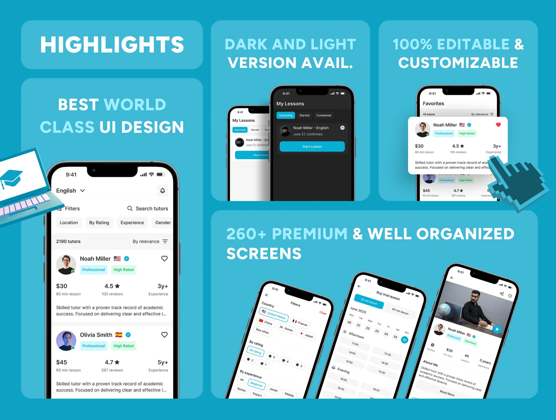 Tutorly - Tutor Finding App Ui Kit 2