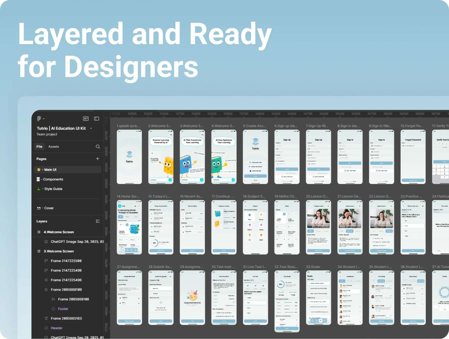 Tutrio | AI Education App UI Kit for Figma 6
