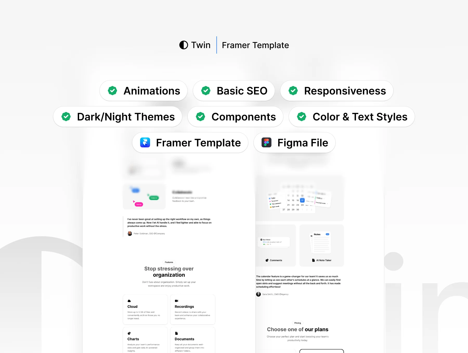 Twin - MicroSaaS Template (Framer + Figma) 2