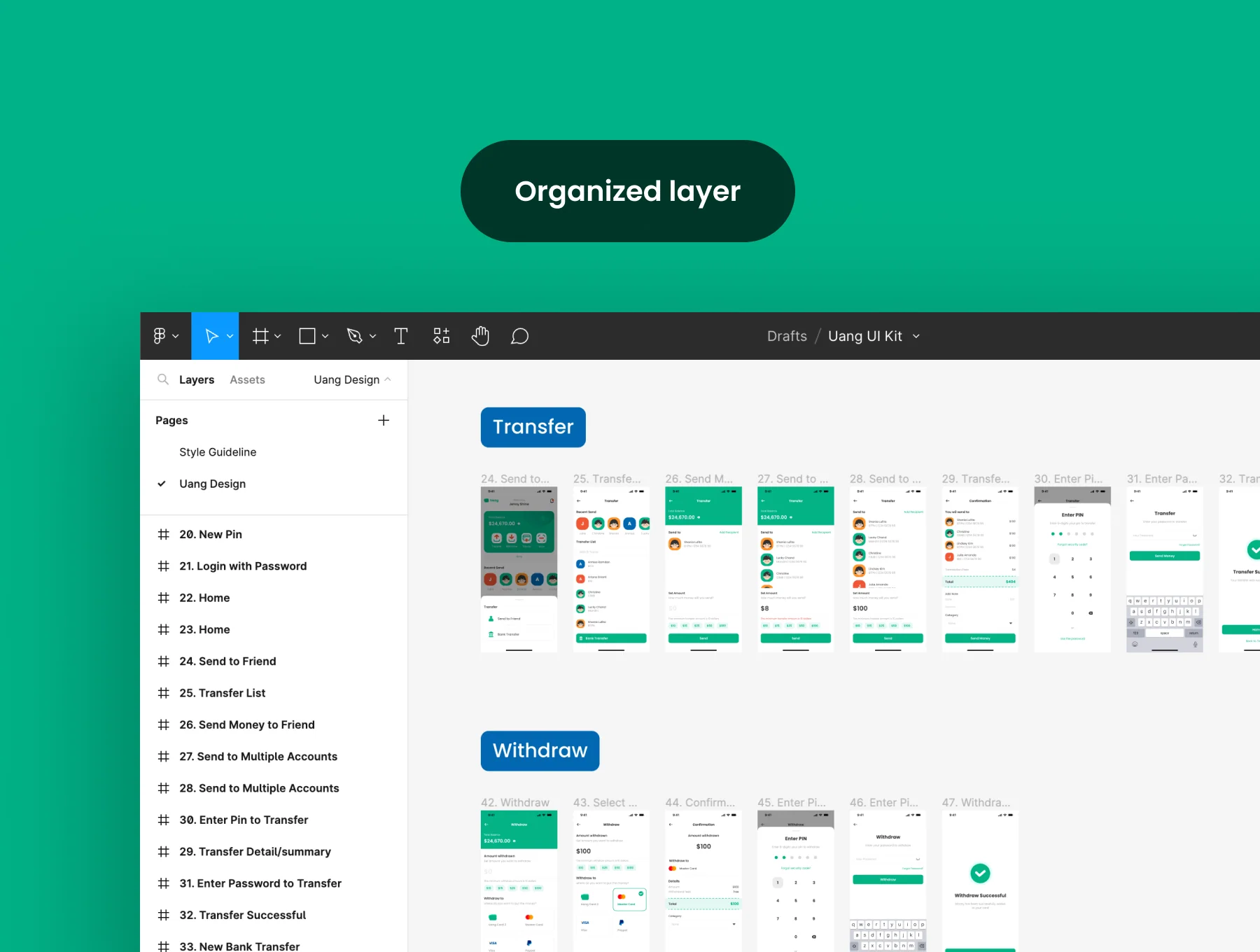 Uang - Mobile Banking App UI Kit 4