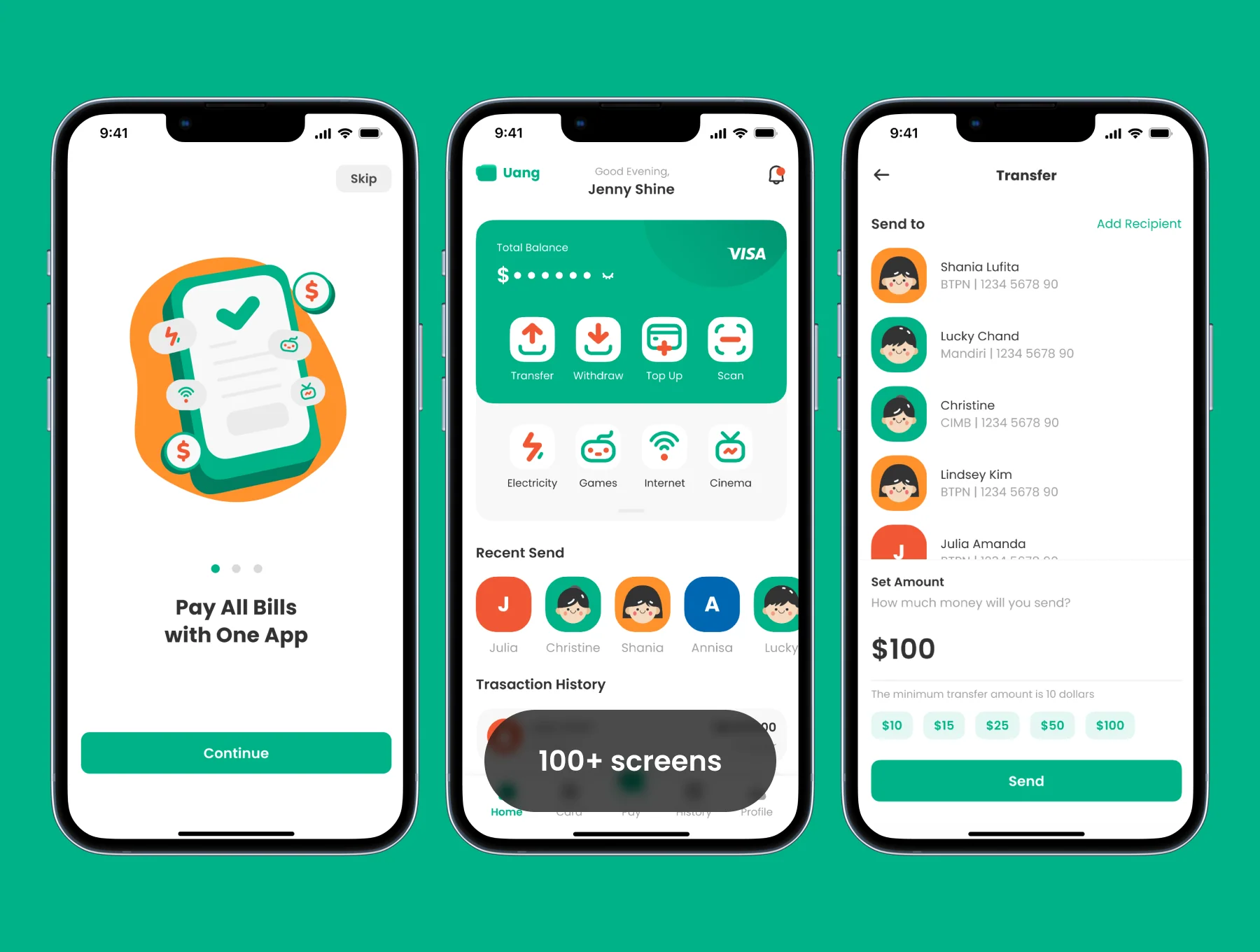 Uang - Mobile Banking App UI Kit 7