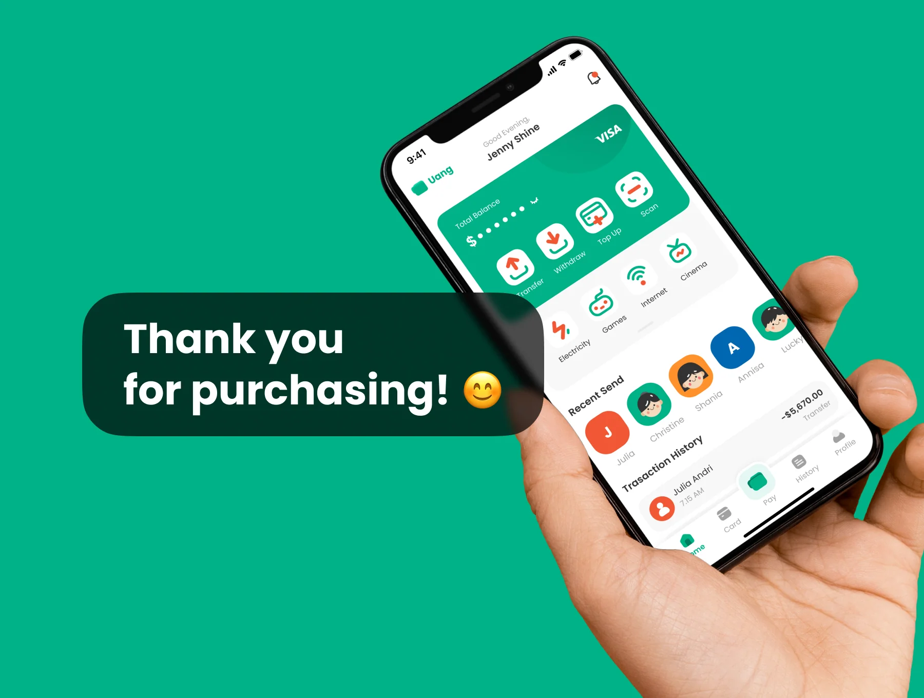 Uang - Mobile Banking App UI Kit 8