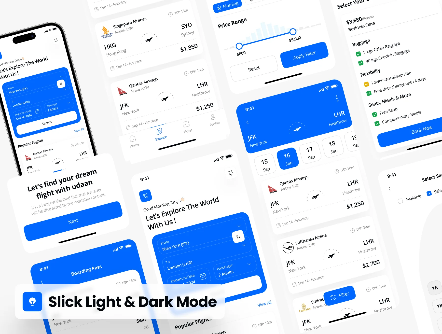 Udaan - Flight Booking App UI Kit 3