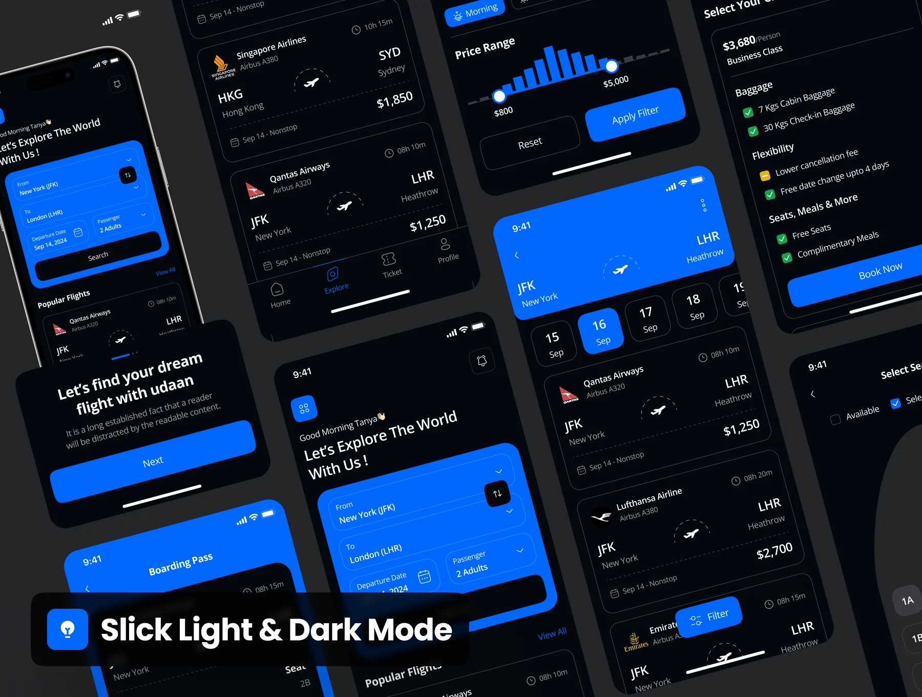 Udaan - Flight Booking App UI Kit 4
