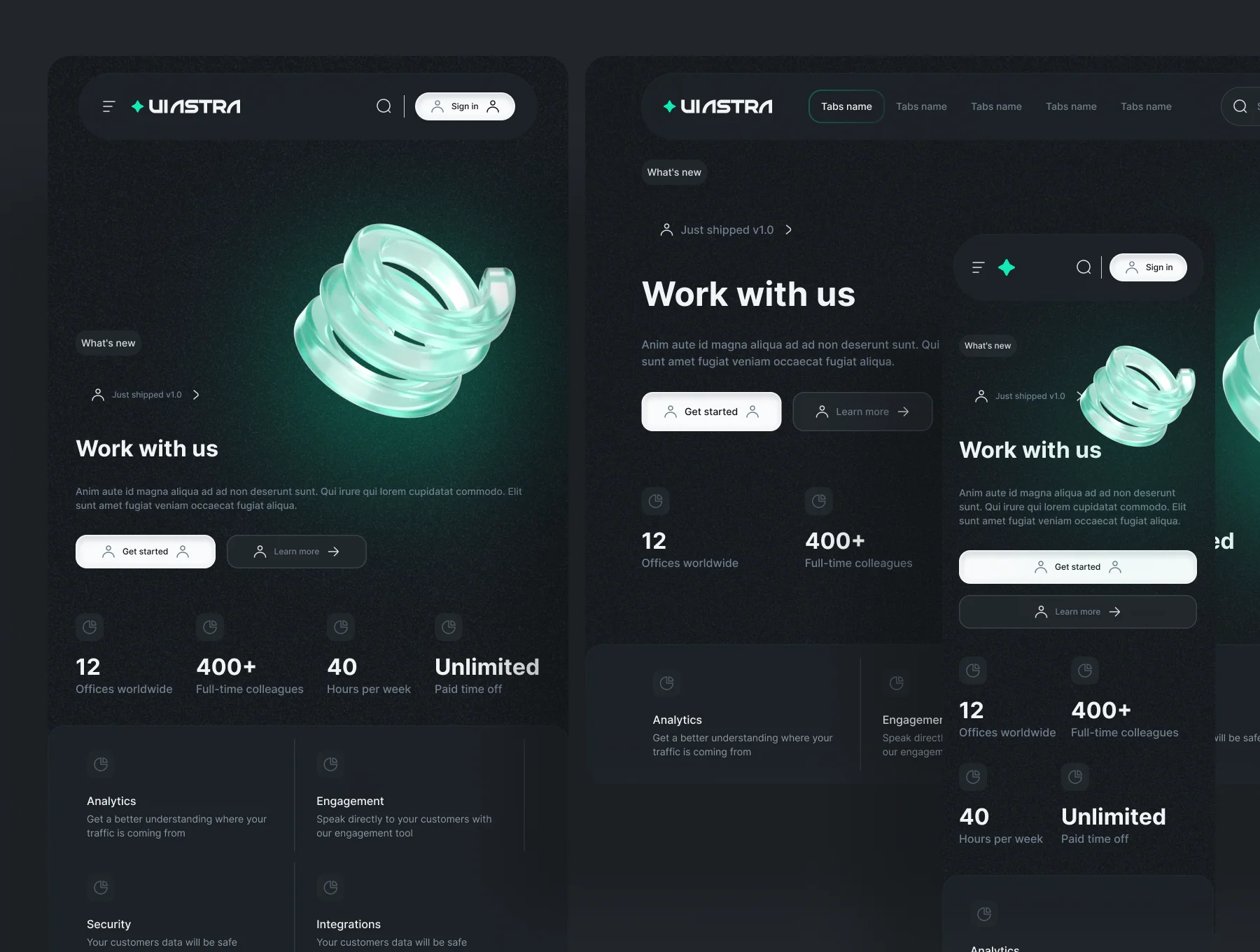 UI ASTRA Framework 5