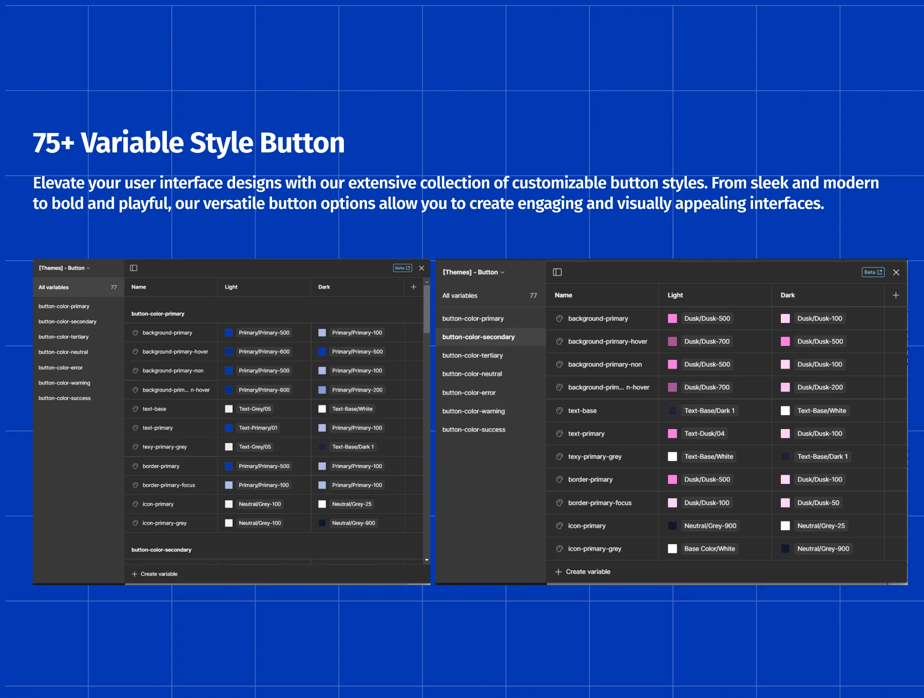 UI Button Design System 4