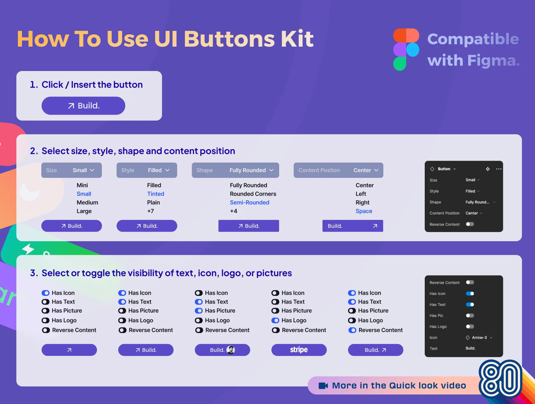 UI Buttons Kit For Figma 6