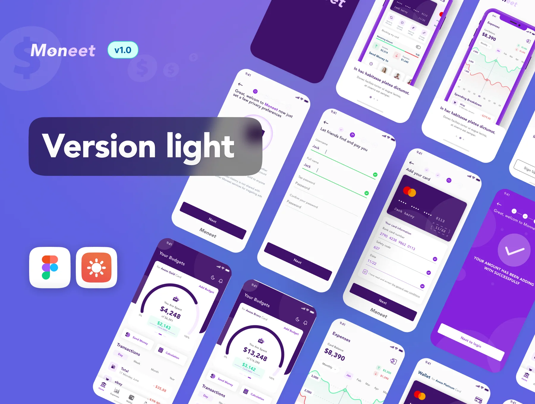 UI Design Kit APP-Banking And Payment -Moneet 2