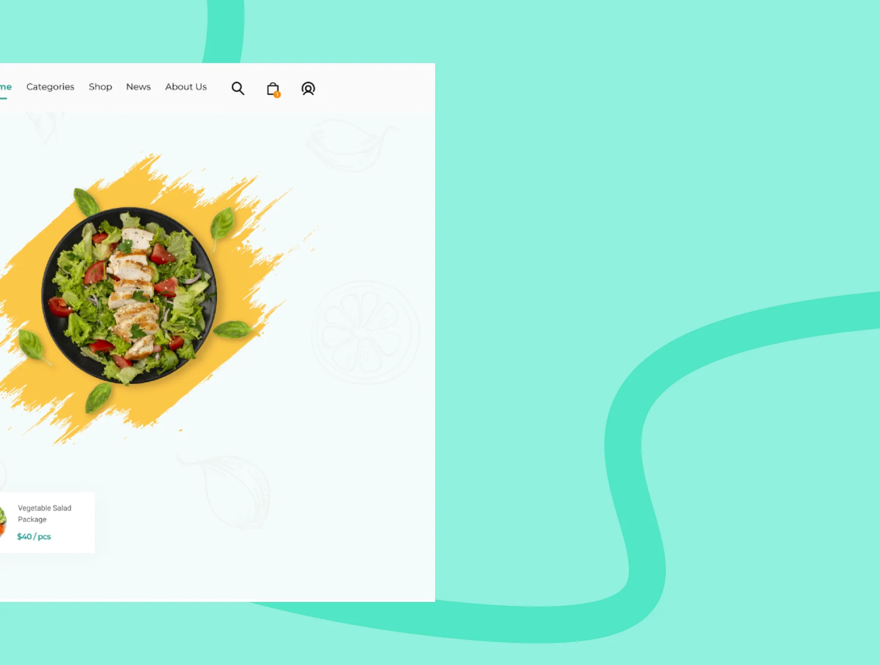 UI Design Organic Food 2