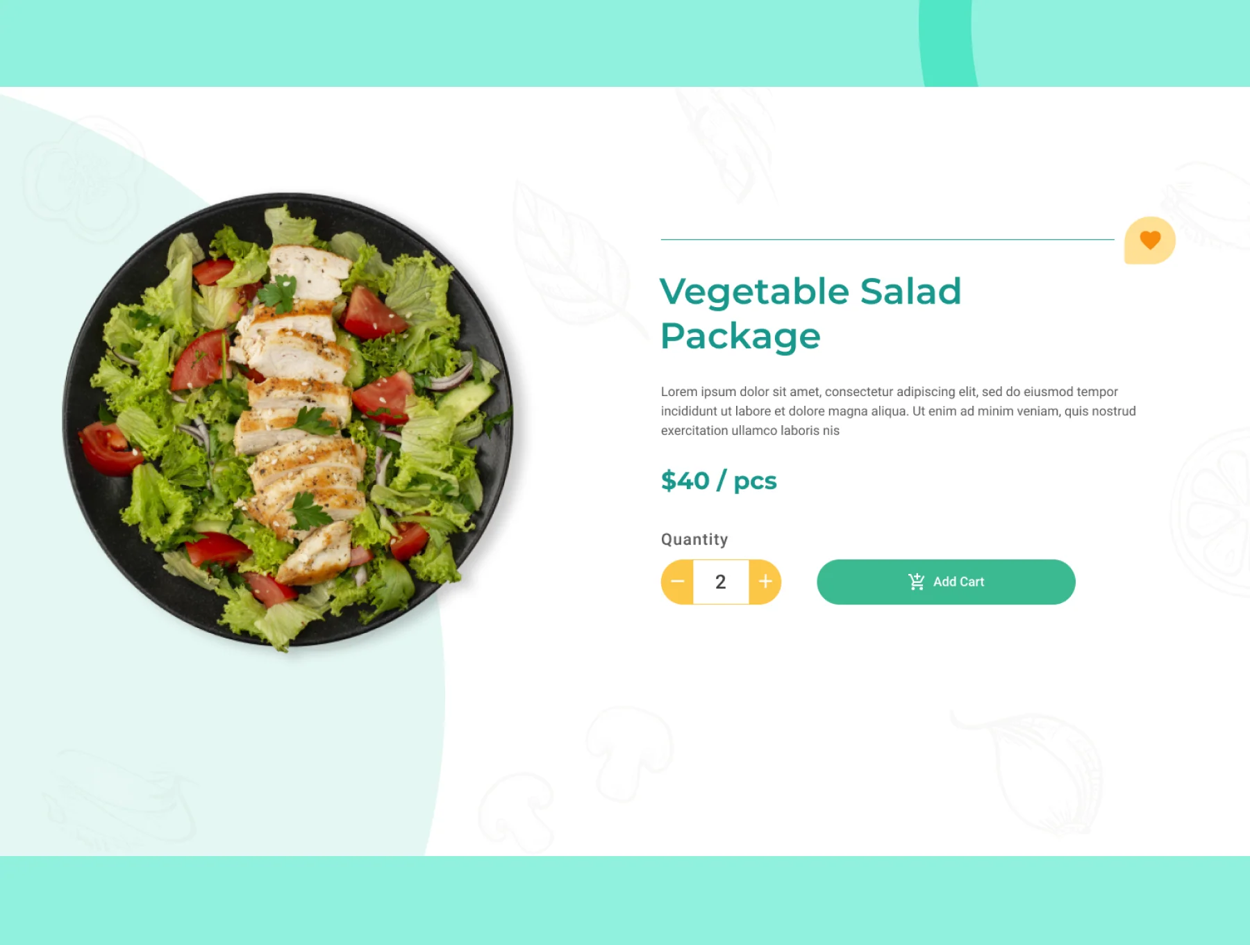 UI Design Organic Food 3