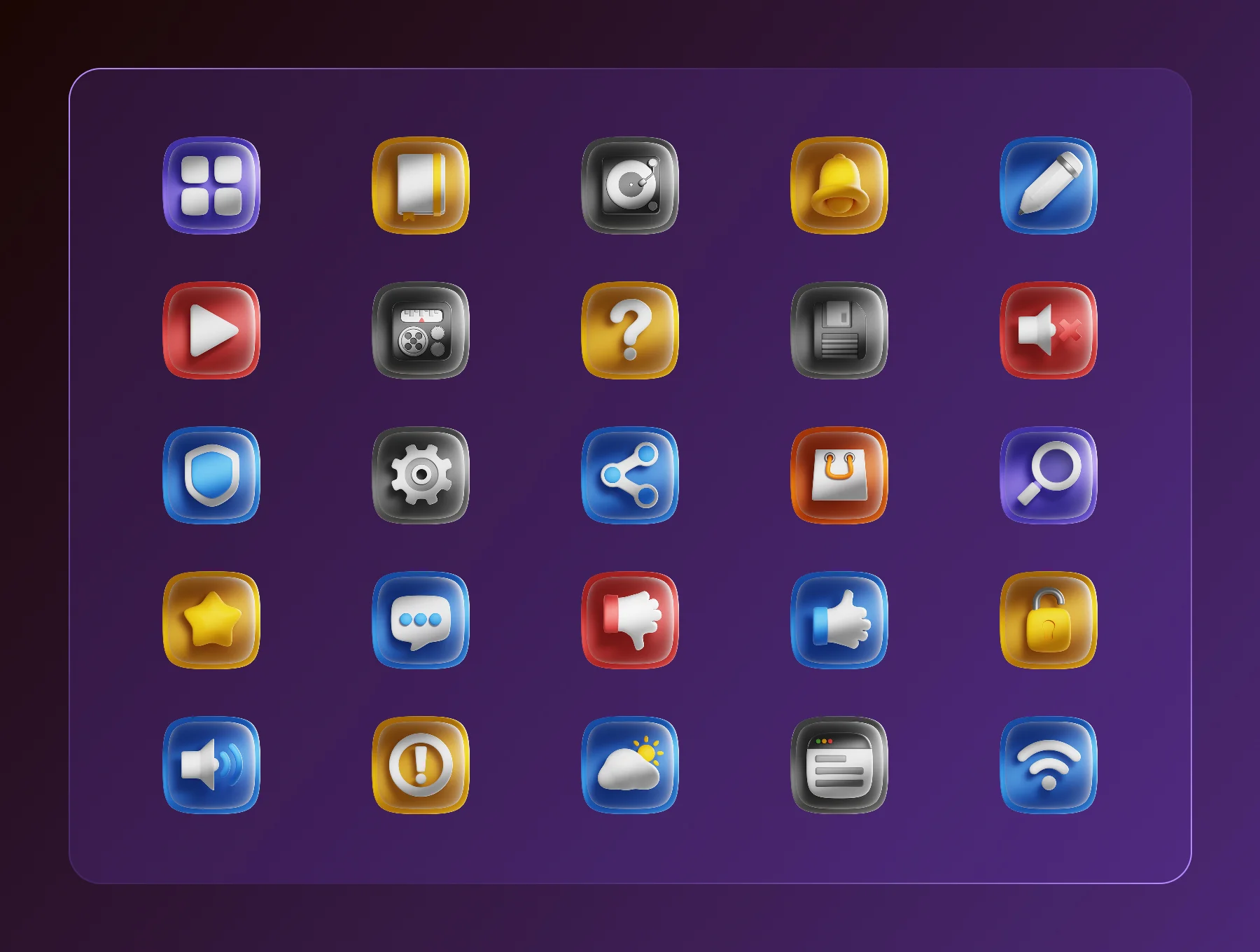 UI Essentials 3D Icon Set 6
