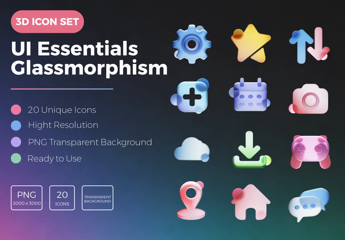 UI Essentials Glassmorphism