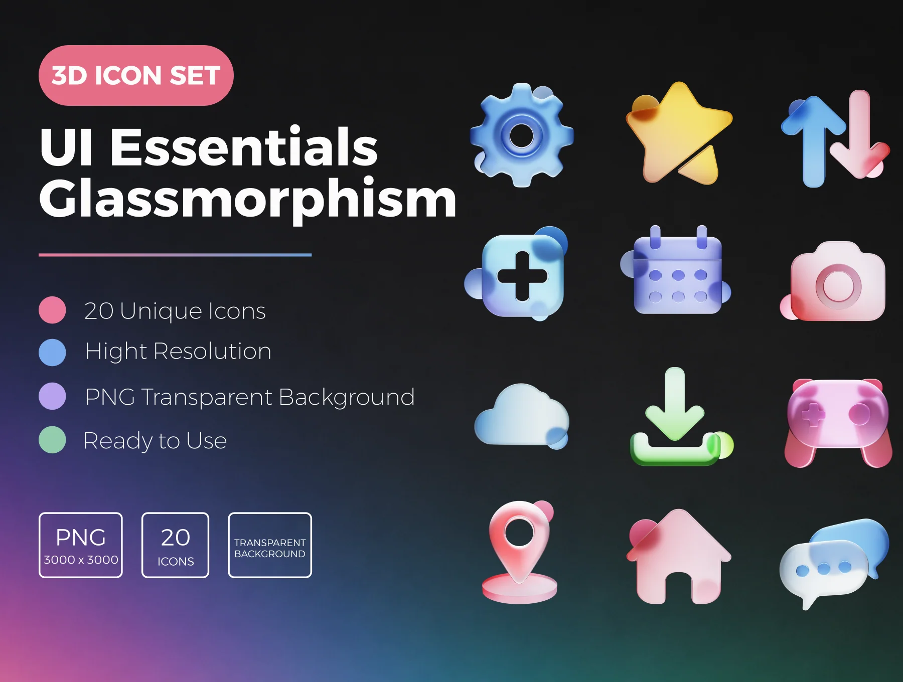 UI Essentials Glassmorphism