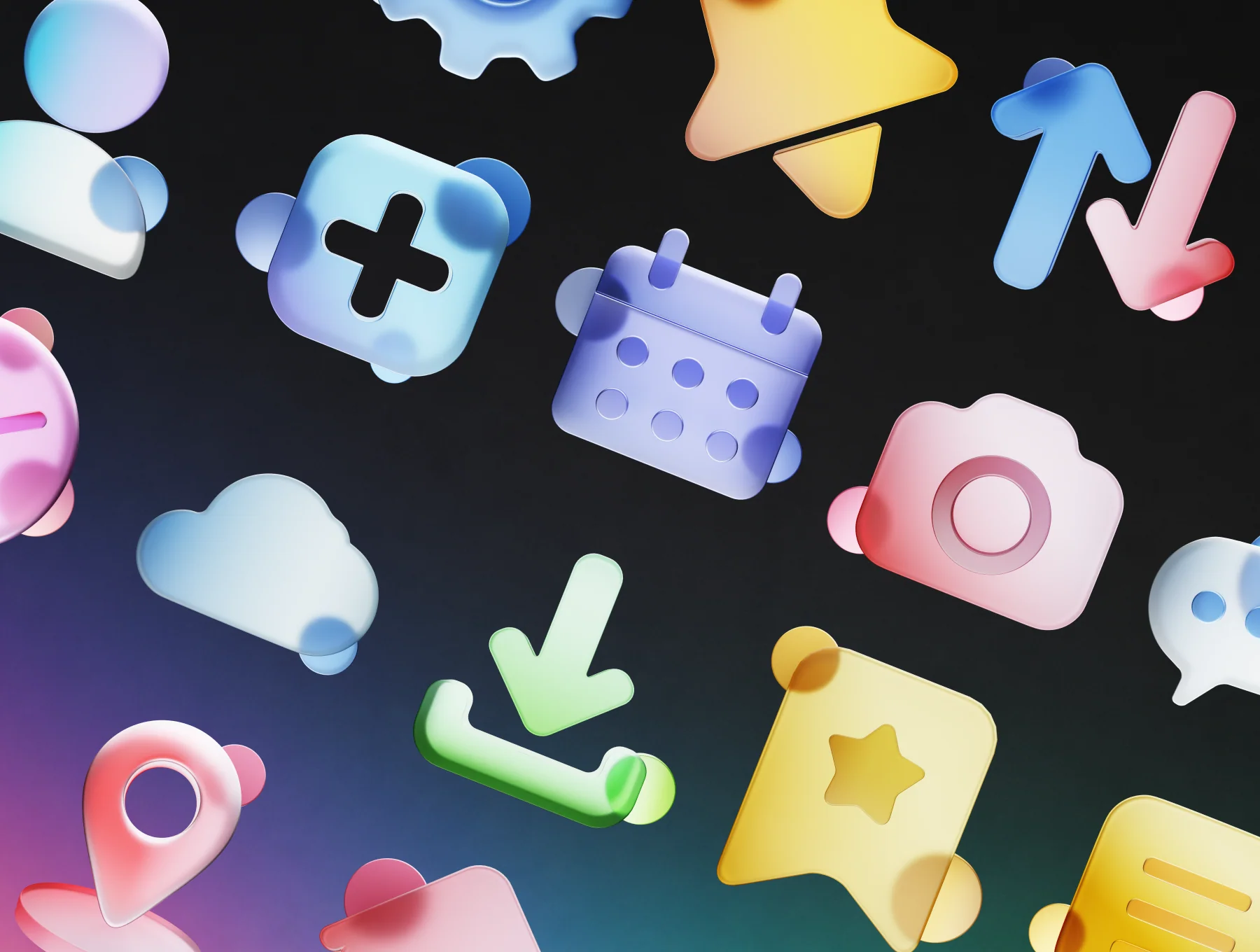 UI Essentials Glassmorphism 5