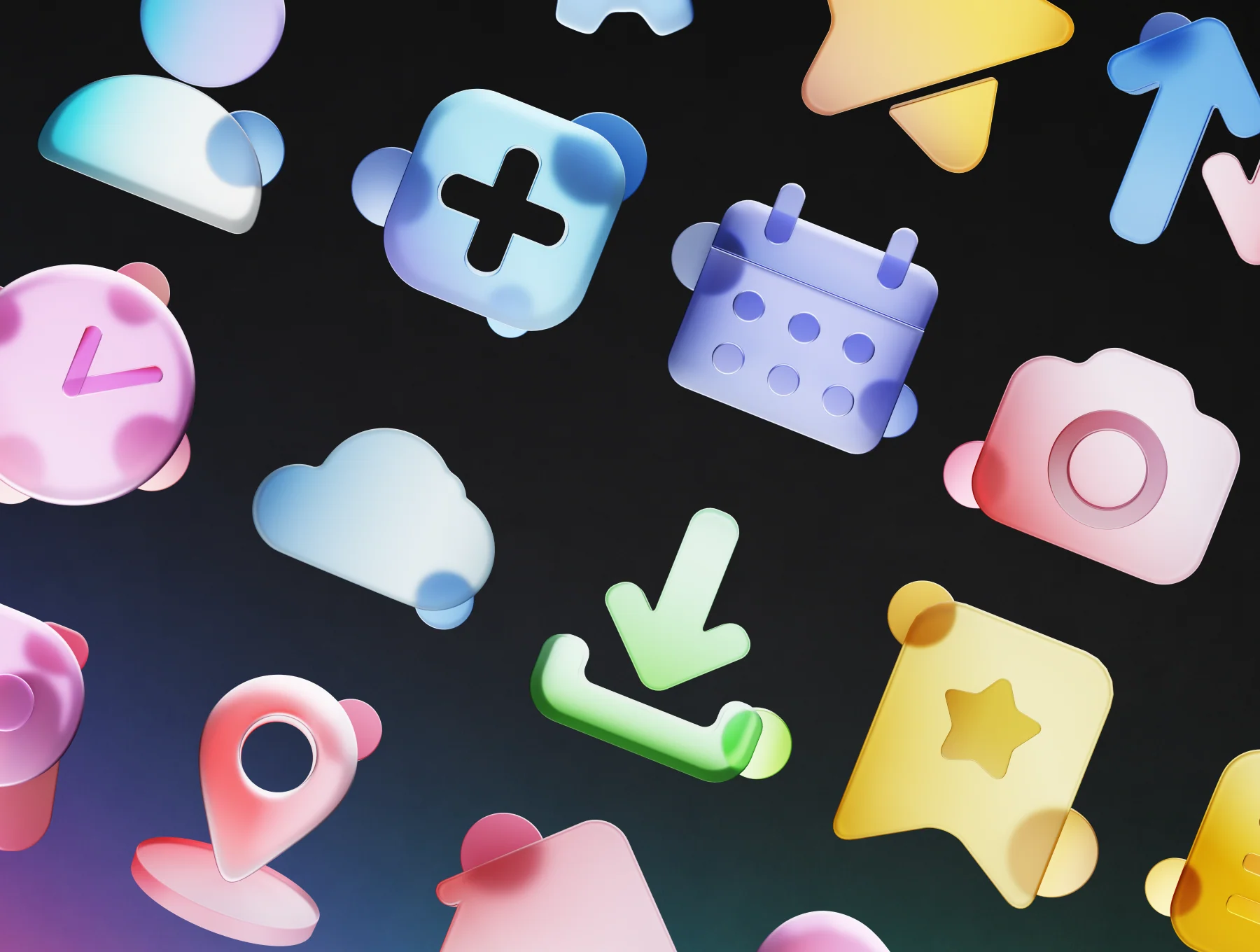 UI Essentials Glassmorphism 6
