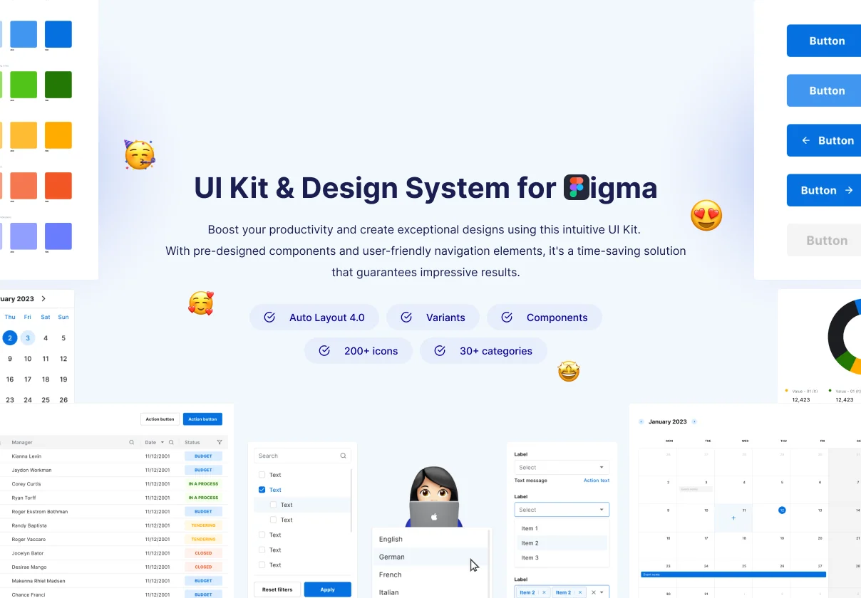 Ui Kit & Design System for Figma