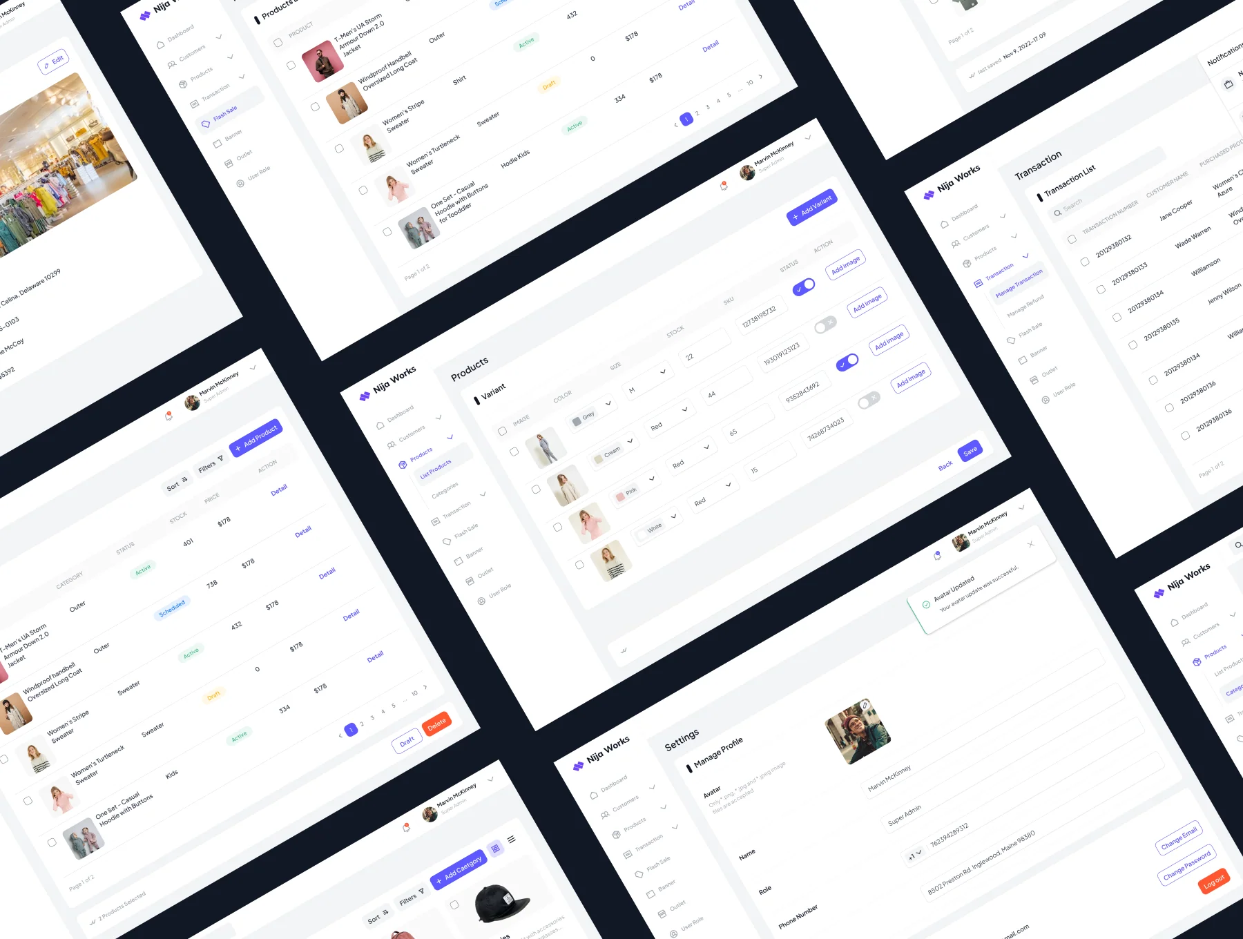 UI Kit - Code Template E-Commerce Dashboard  Analytic 5