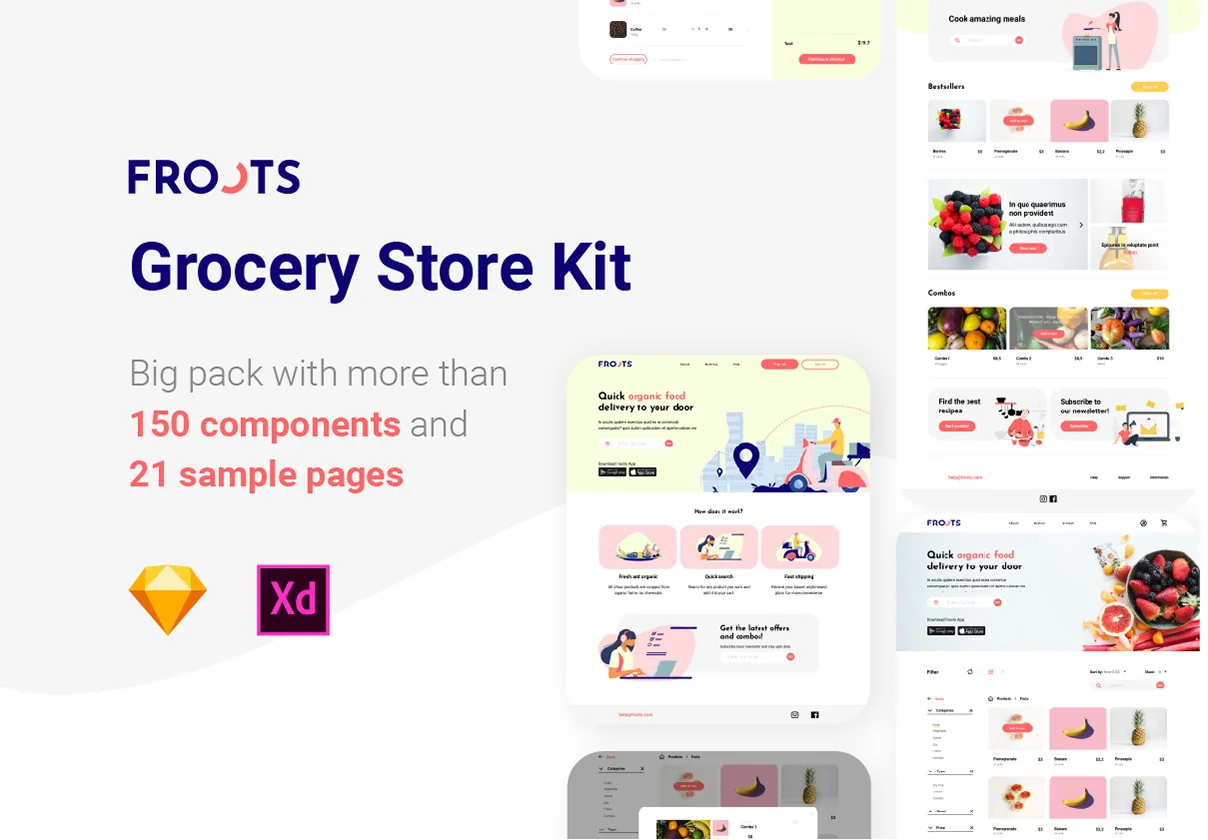 UI KIT Grocery Store