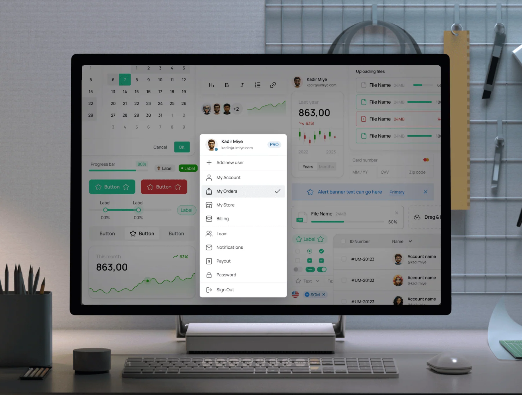 UI Kit & Design System for Figma