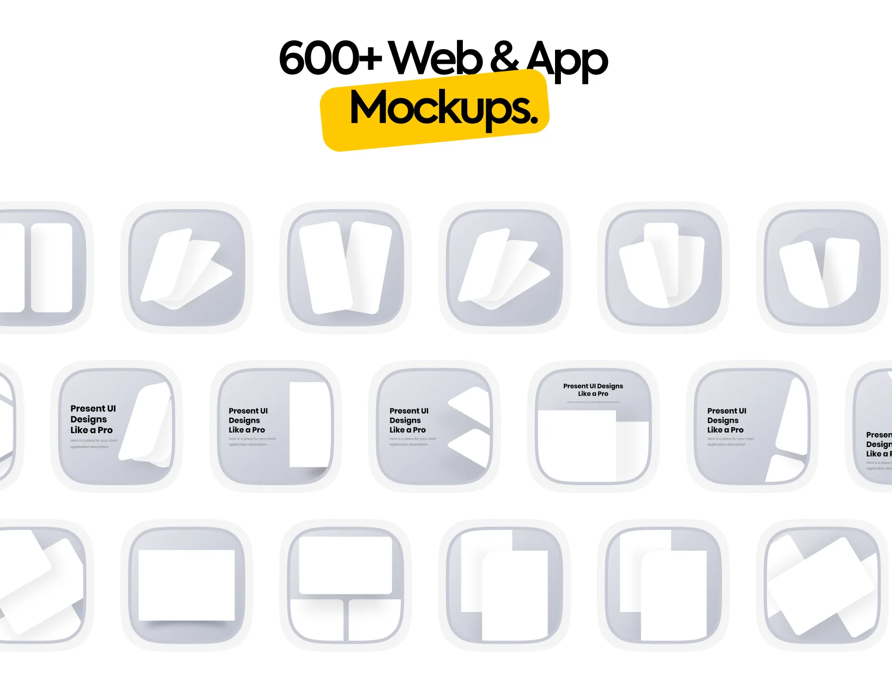 Sajon UI Mockup Kit 3