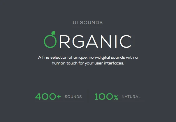 UI Sounds: Organic