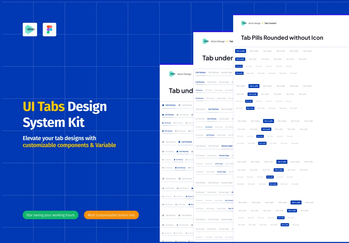 UI Tabs Design System Kit