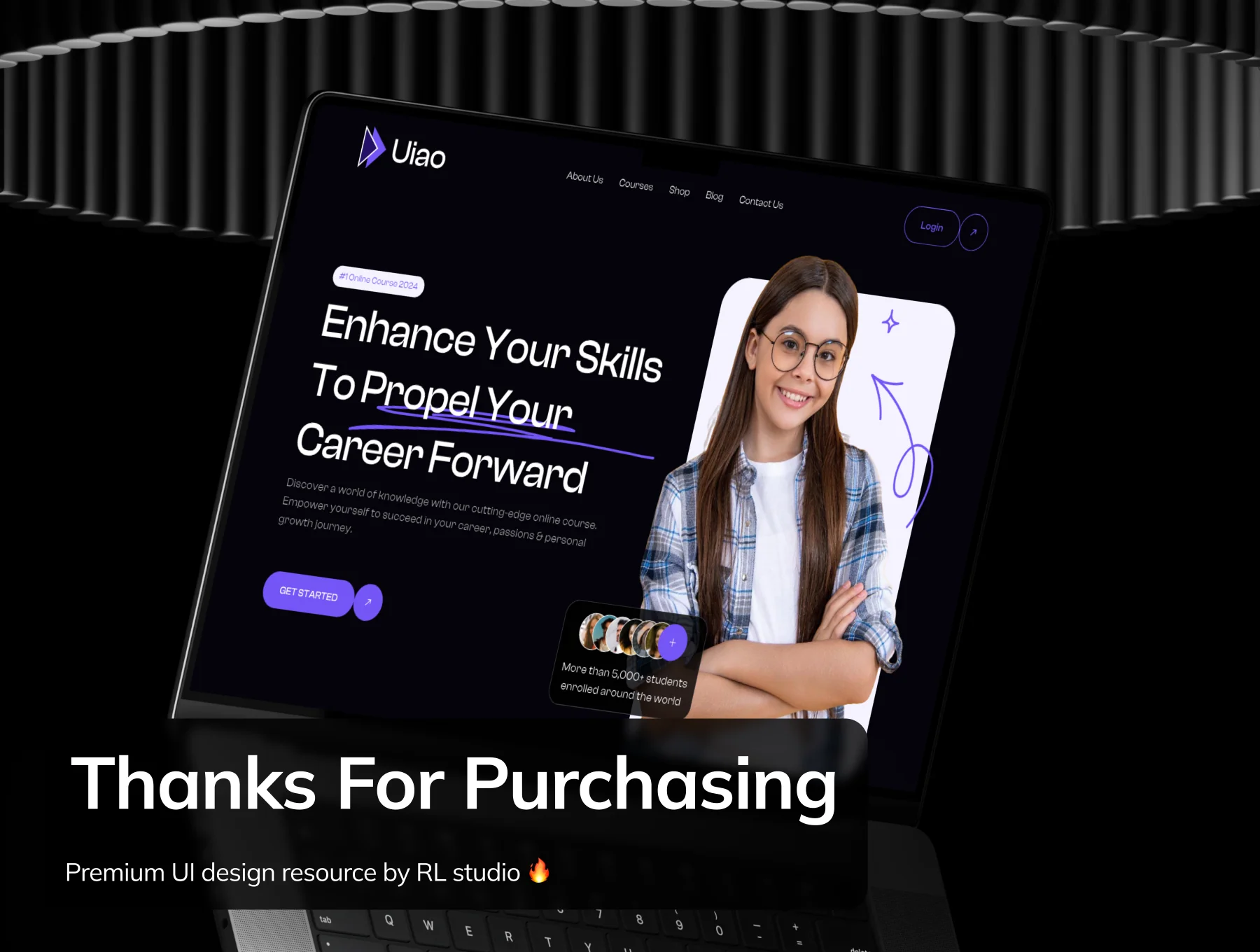 Uiao - Elearning Online Course Website UI Kit 8