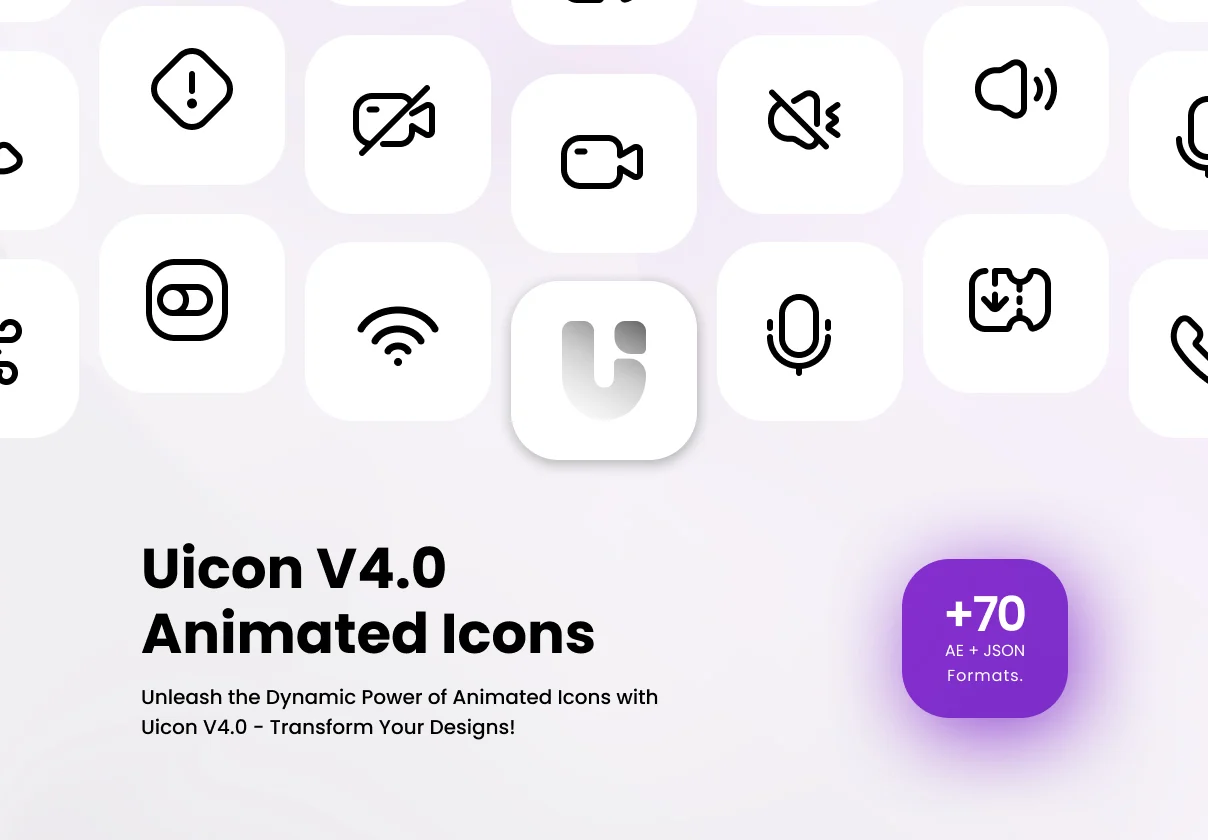 Uicon V4.0 / Animated Icons