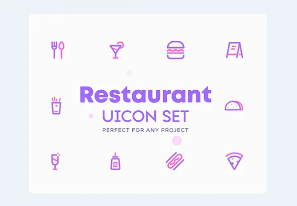UICON Restaurant Icons