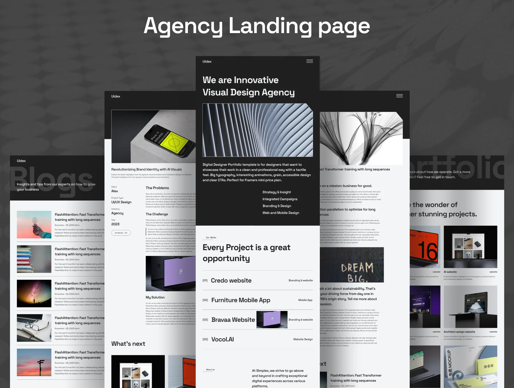 Uidex - Digital Agency Website 2