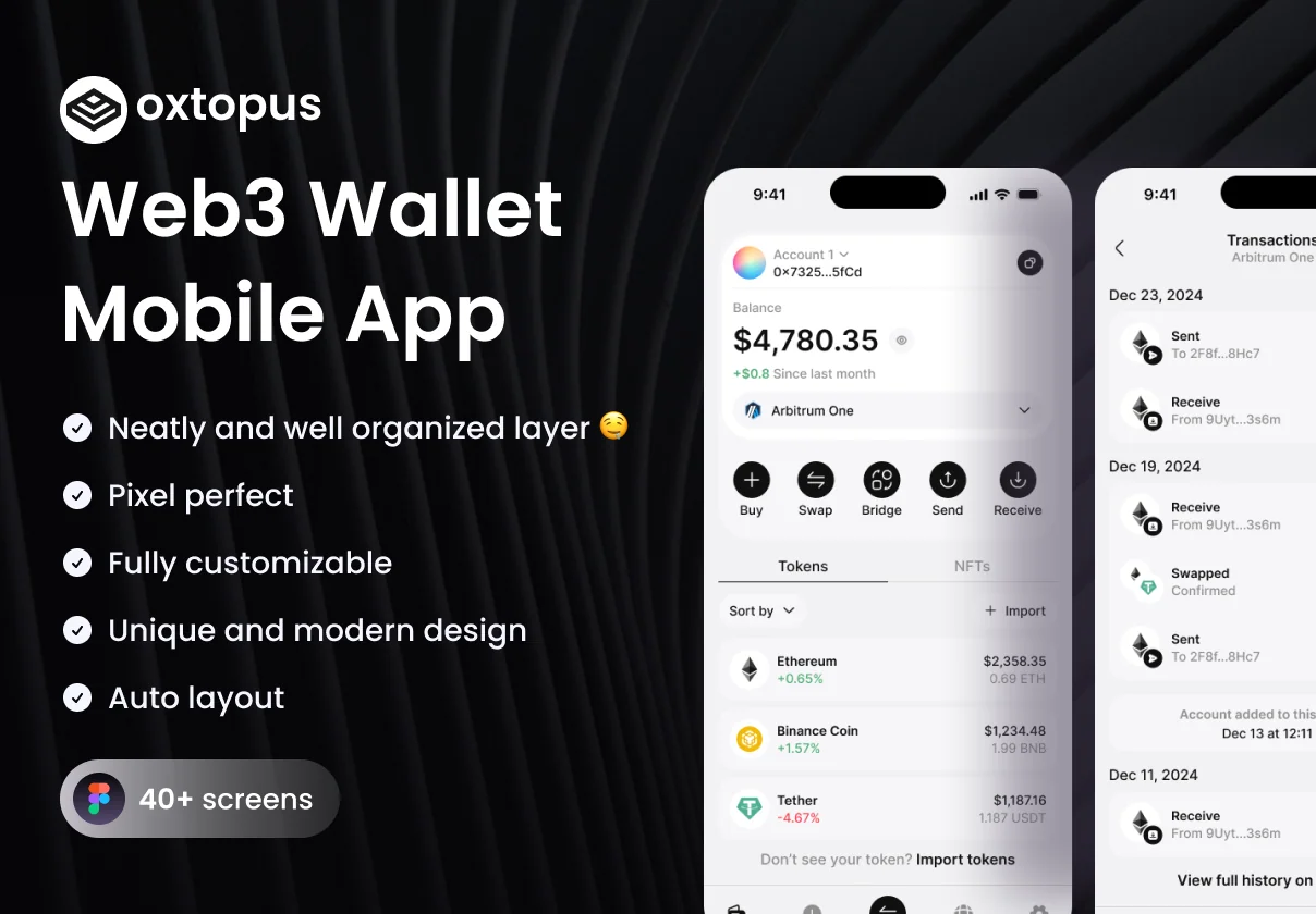 Oxtopus - Web3 Wallet Mobile App