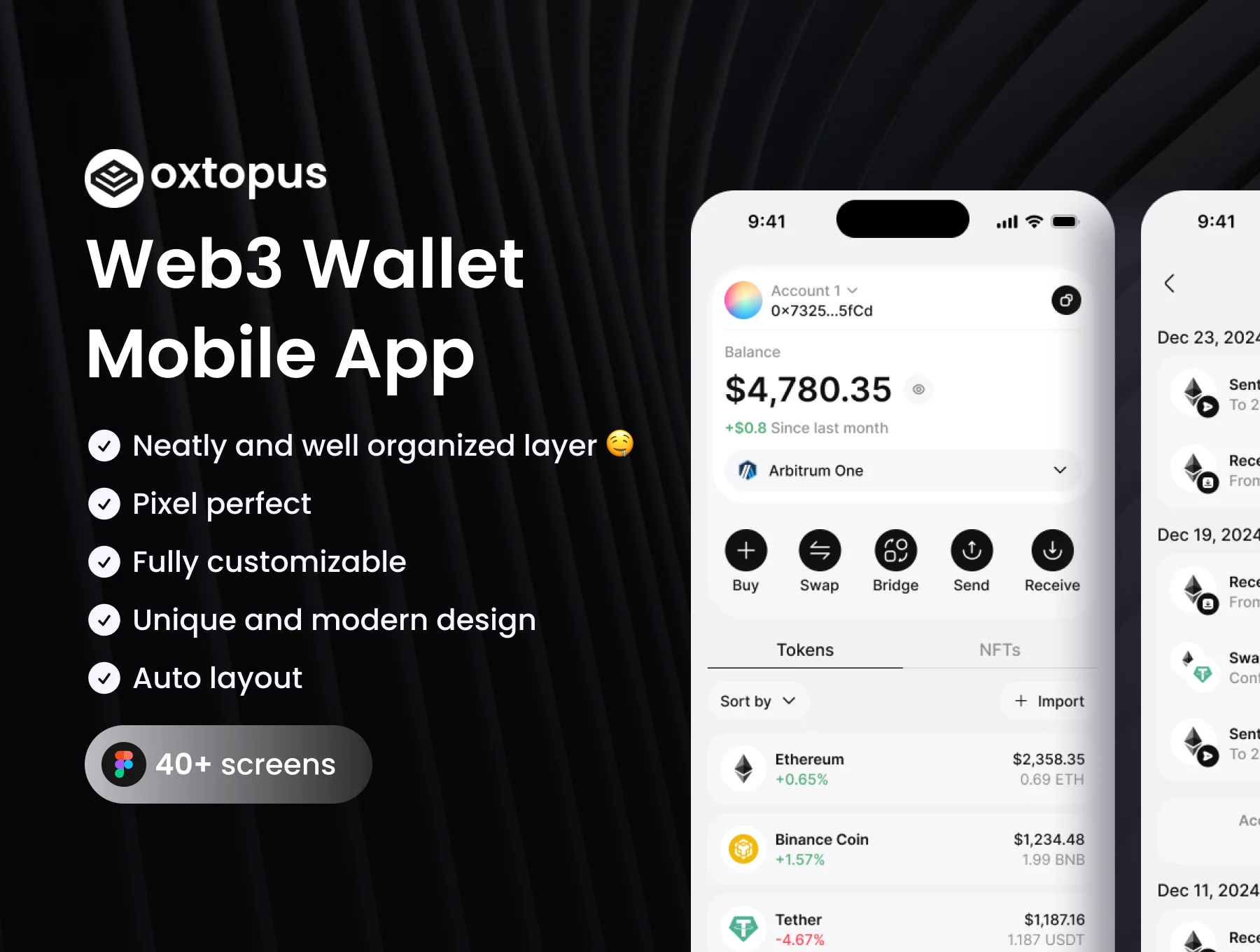 Oxtopus - Web3 Wallet Mobile App