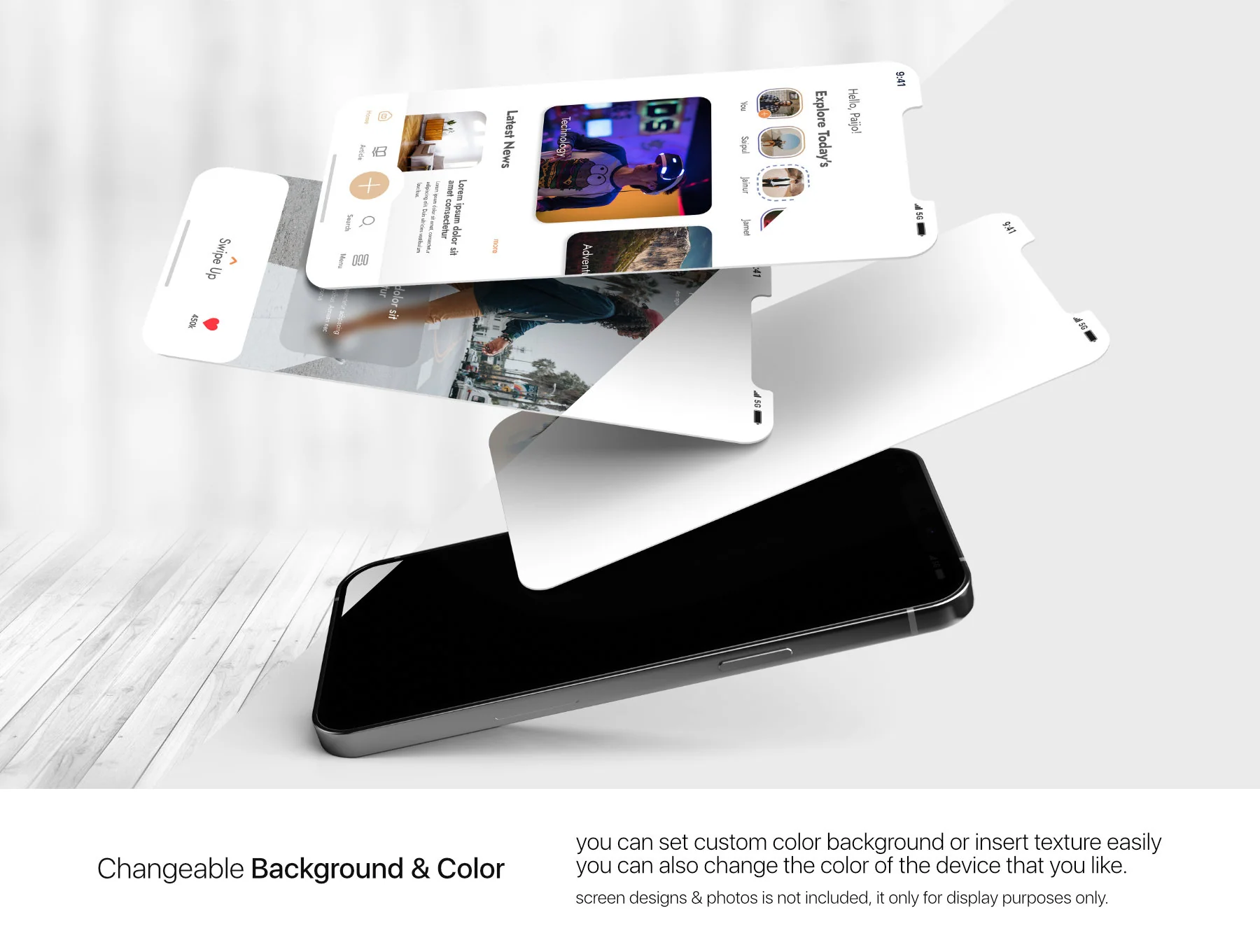 UI/UX App Presentation - Phone & Notebook Mockup 3