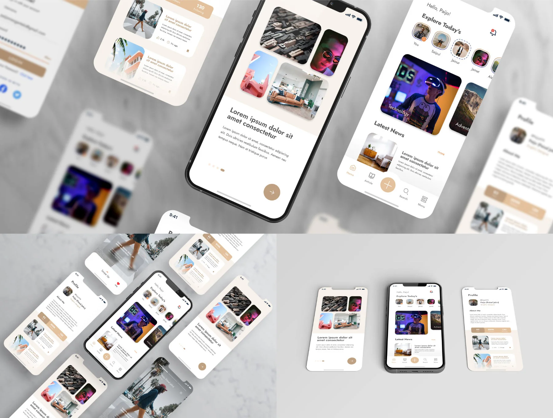 UI/UX App Presentation - Phone & Notebook Mockup 5
