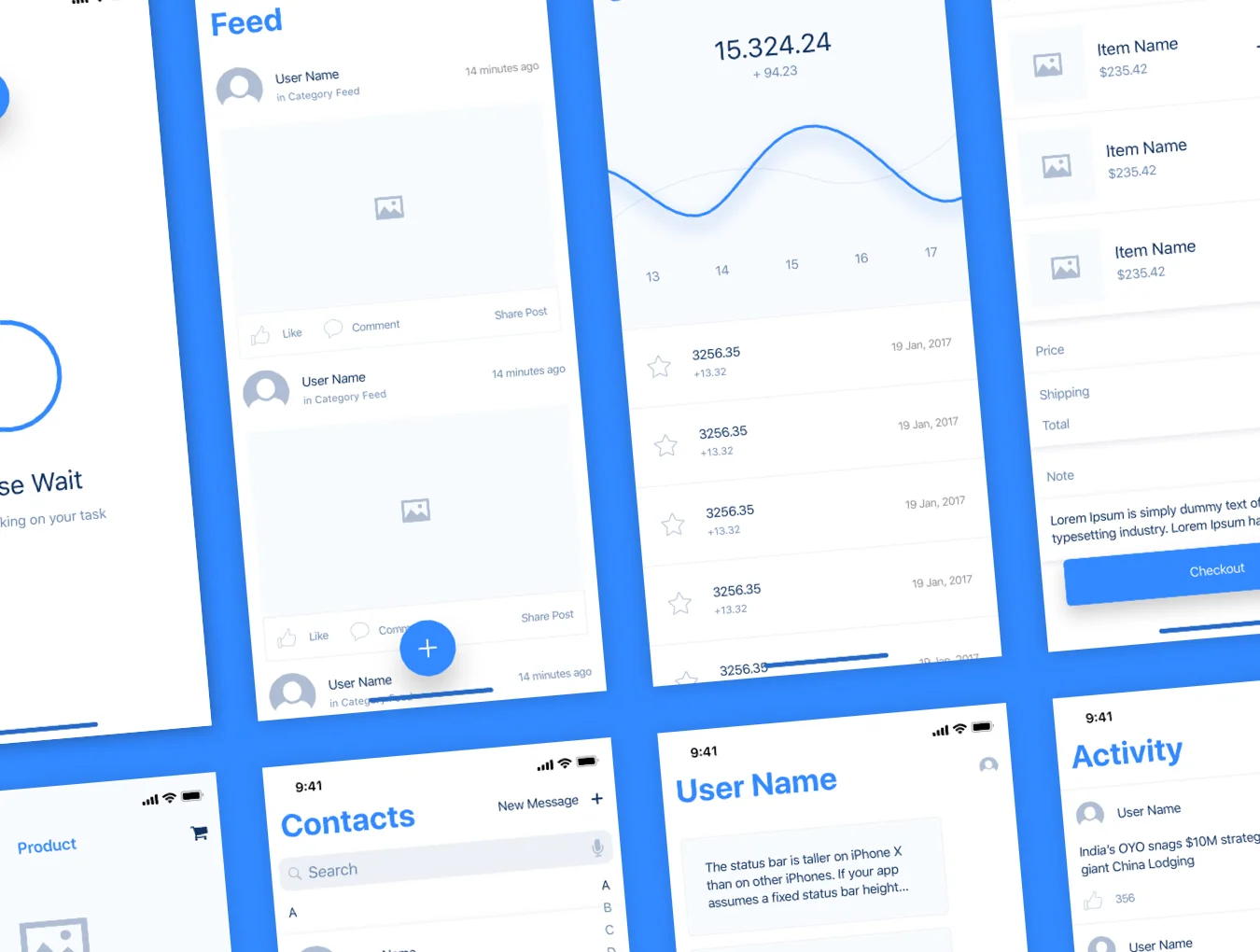 UIXO iOS 11 Wireframe Kit 3