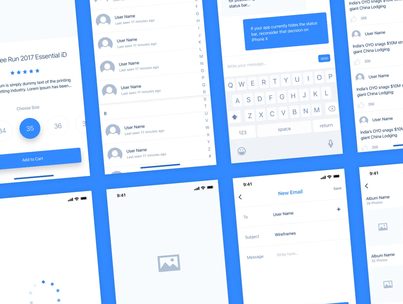 UIXO iOS 11 Wireframe Kit 5