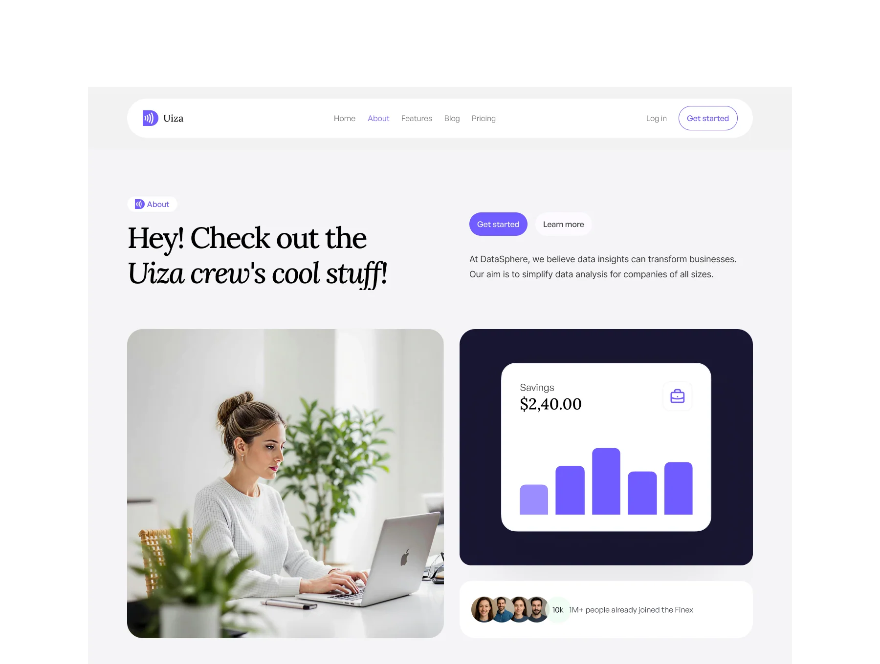 Uiza - CRM  SaaS Website  figma templets for start-ups 4