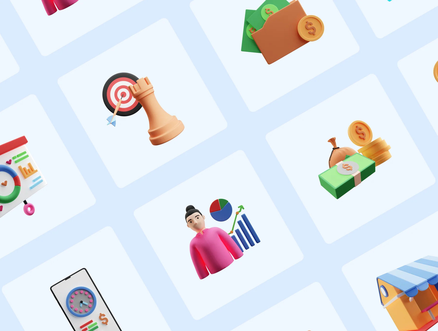 UltaBizz - Best Ultimate Business 3D Icons Pack 5