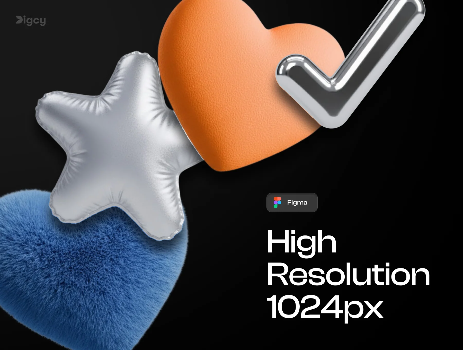 Ultimate 3D Shapes Collection – Figma Components + PNGs 4
